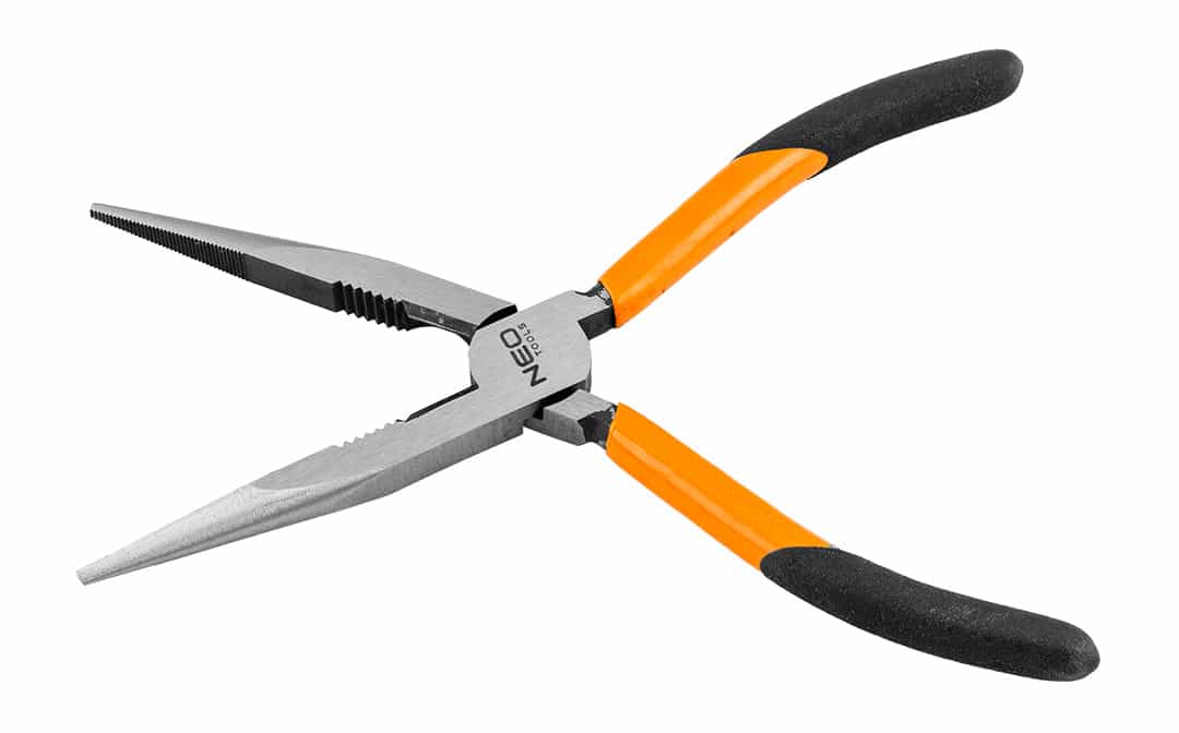NEO TOOLS Long nose pliers straight 200 mm for precise work 7