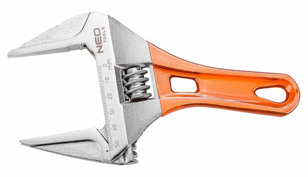 NEO Short adjustable wrench 185 mm - compact and durable 8