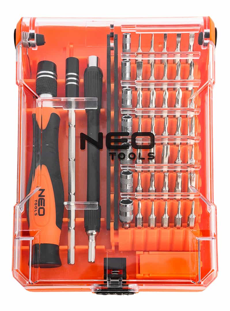 NEO TOOLS Precision screwdriver bits with handle 45 pieces - ideal for precision work 5
