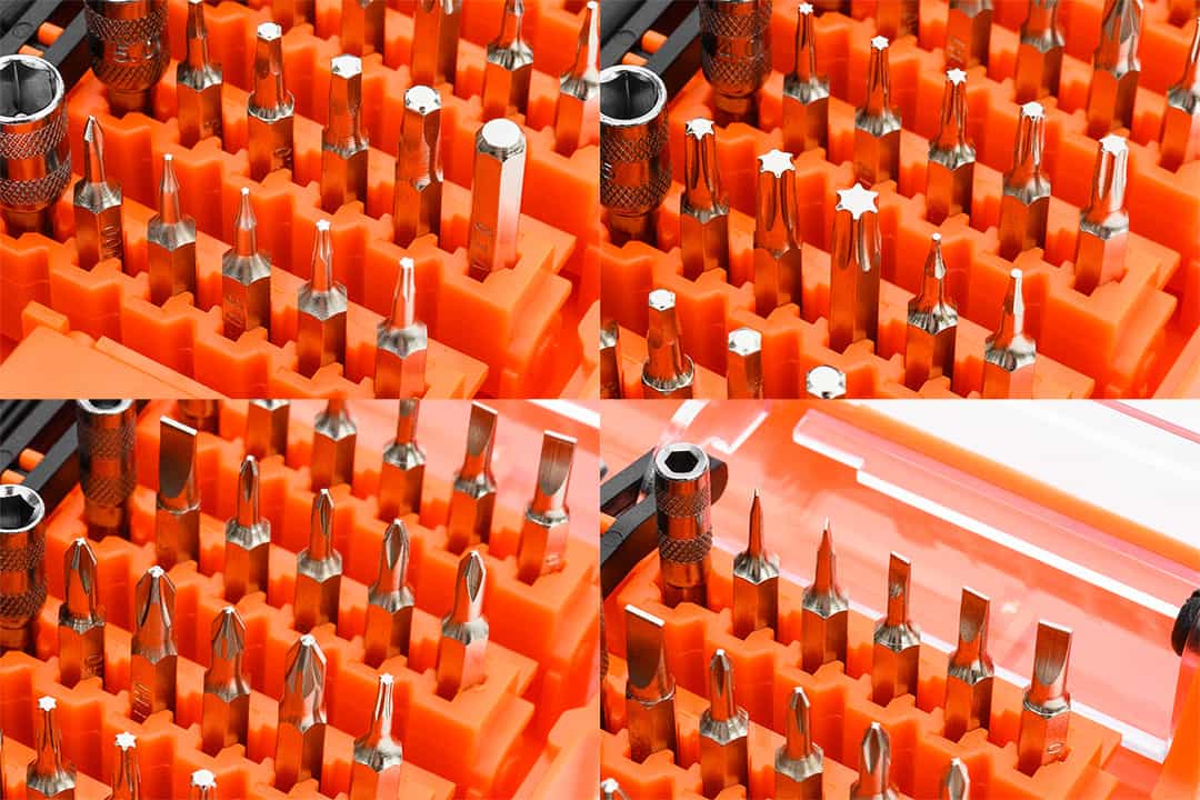 NEO TOOLS Precision screwdriver bits with handle 45 pieces - ideal for precision work 7