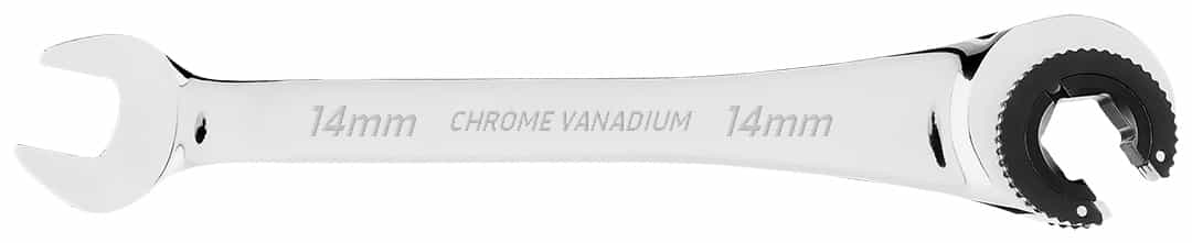 NEO TOOLS Open end wrench with ratchet 14 mm 10