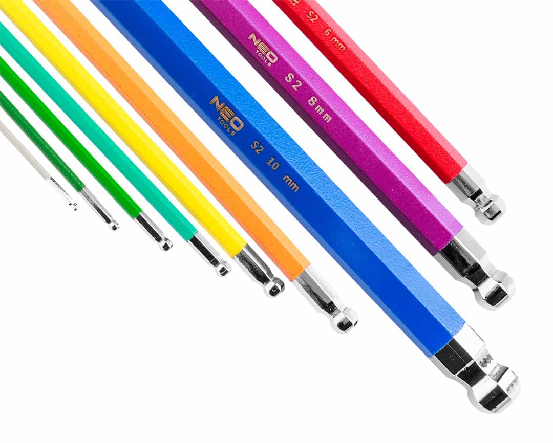 NEO Hex keys 1.5-10 mm set of 9 pcs - reliable tool in every workshop 5