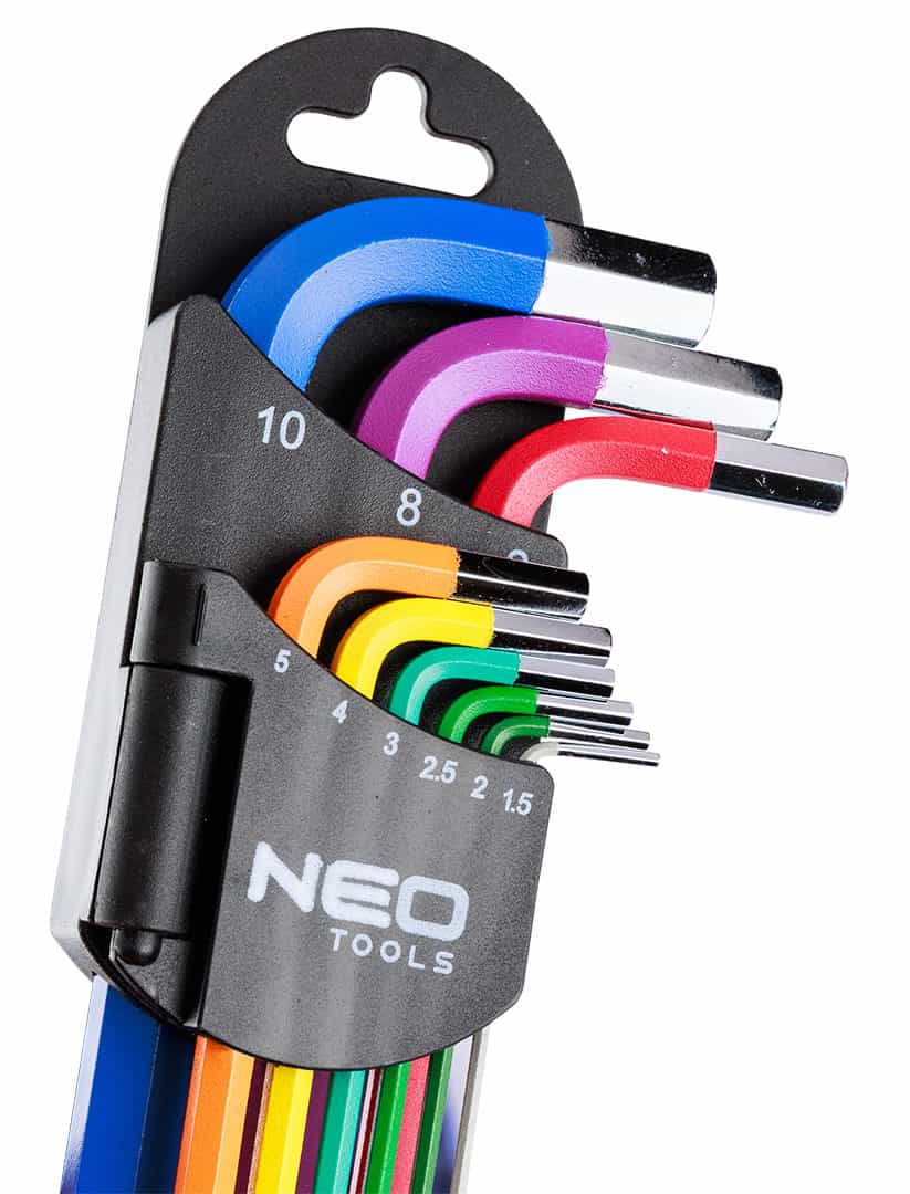 NEO Hex keys 1.5-10 mm set of 9 pcs - reliable tool in every workshop 6
