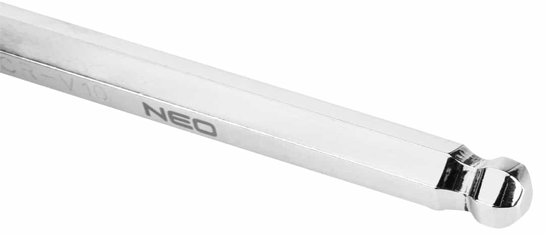 NEO Hexagon Allen Key Long Ball End 2-10 mm 8 Pcs Set 5
