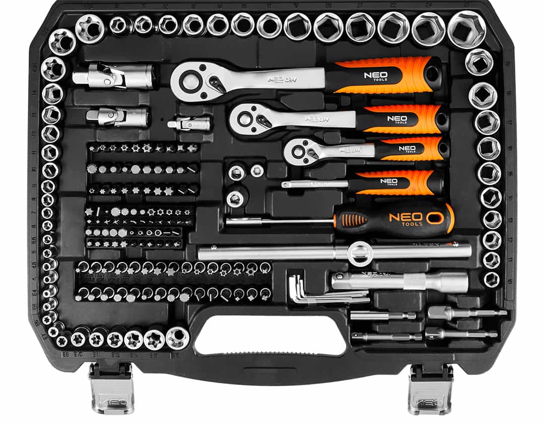 NEO TOOLS Socket wrench set 220 pieces - reliable partner in every workshop 10