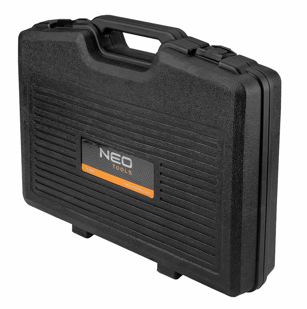 Spring compressor set with interchangeable heads - essential in every workshop 6