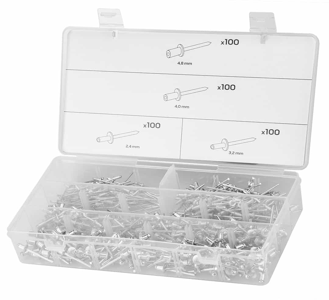 Aluminum Blind Rivets - 400 Pieces Set for Joining 9