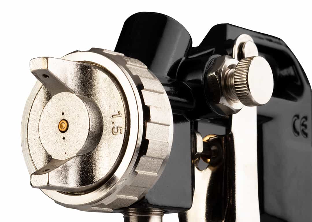 Paint spray gun - ideal for precise painting with 1.0 L bottom tank 10