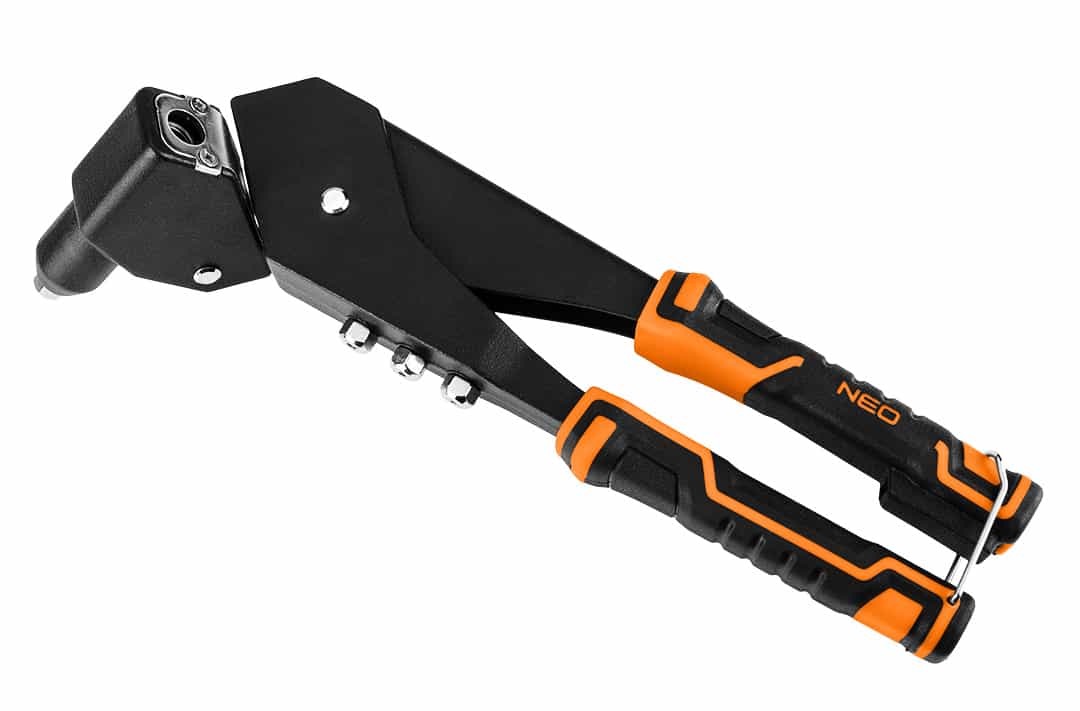 NEO TOOLS Multi-position riveter - reliable tool for steel and aluminum rivets 9