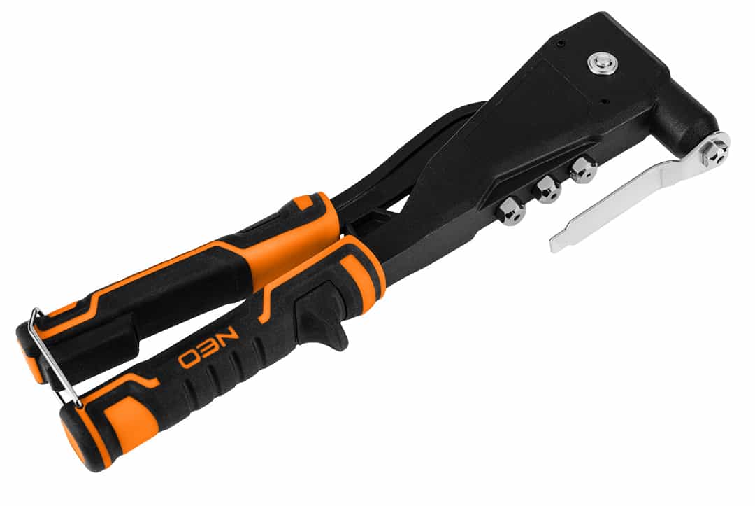 NEO TOOLS Rivet gun for steel and aluminum rivets 2.4-4.8 mm 10