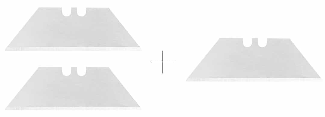 NEO Knife with trapezoidal and hook blade, metal body 6 blades 5