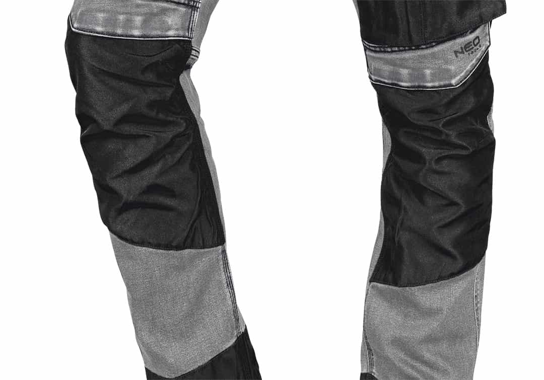 NEO TOOLS DENIM work trousers grey L - durable and comfortable 6