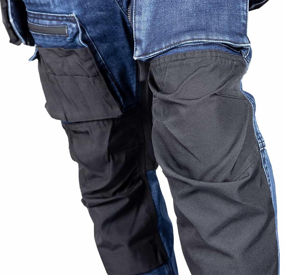 NEO TOOLS DENIM Work Trousers - Cordura reinforced, detachable holster pockets, navy blue, XL 7