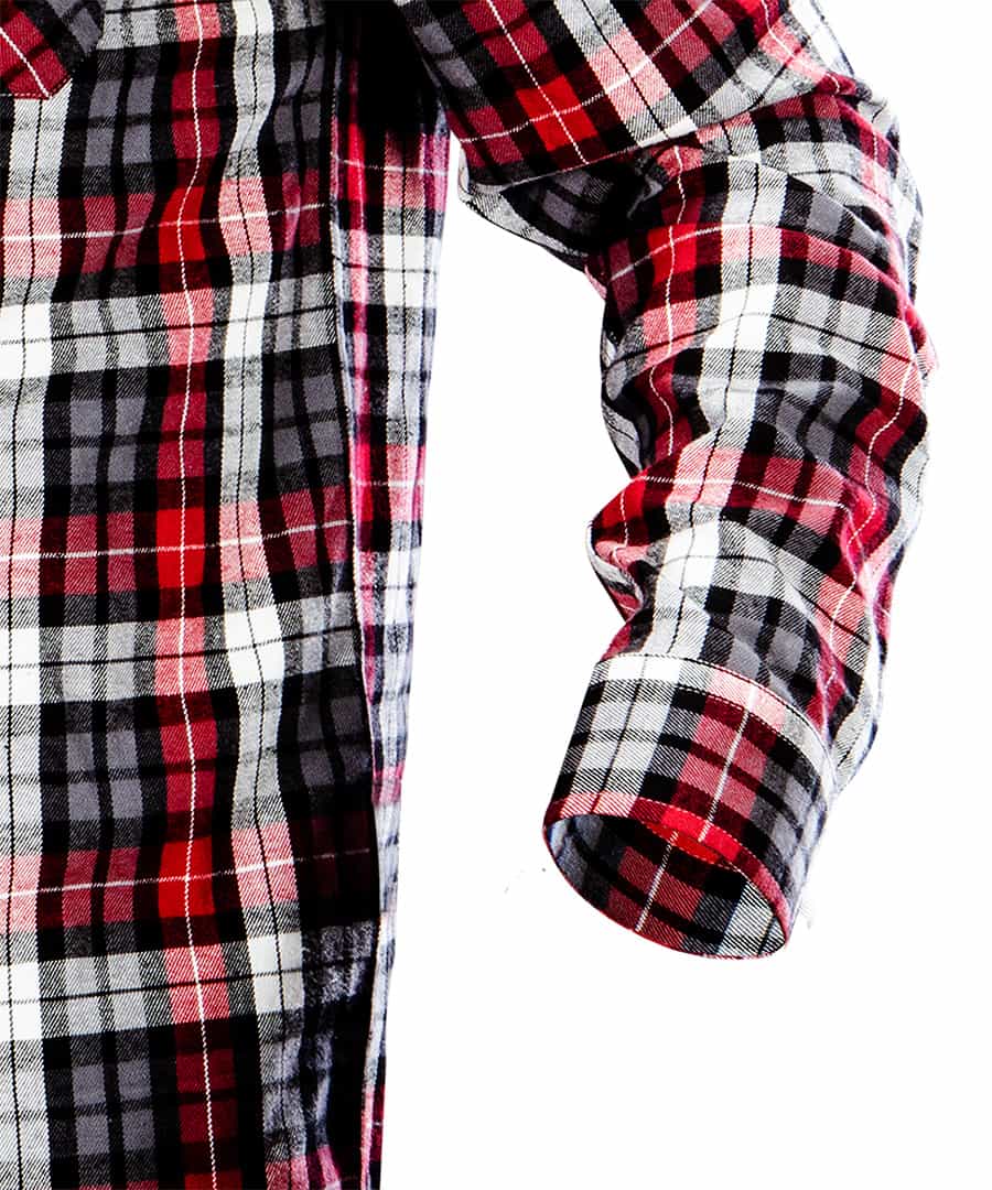 NEO Flannel shirt checkered red-black-white size L 4