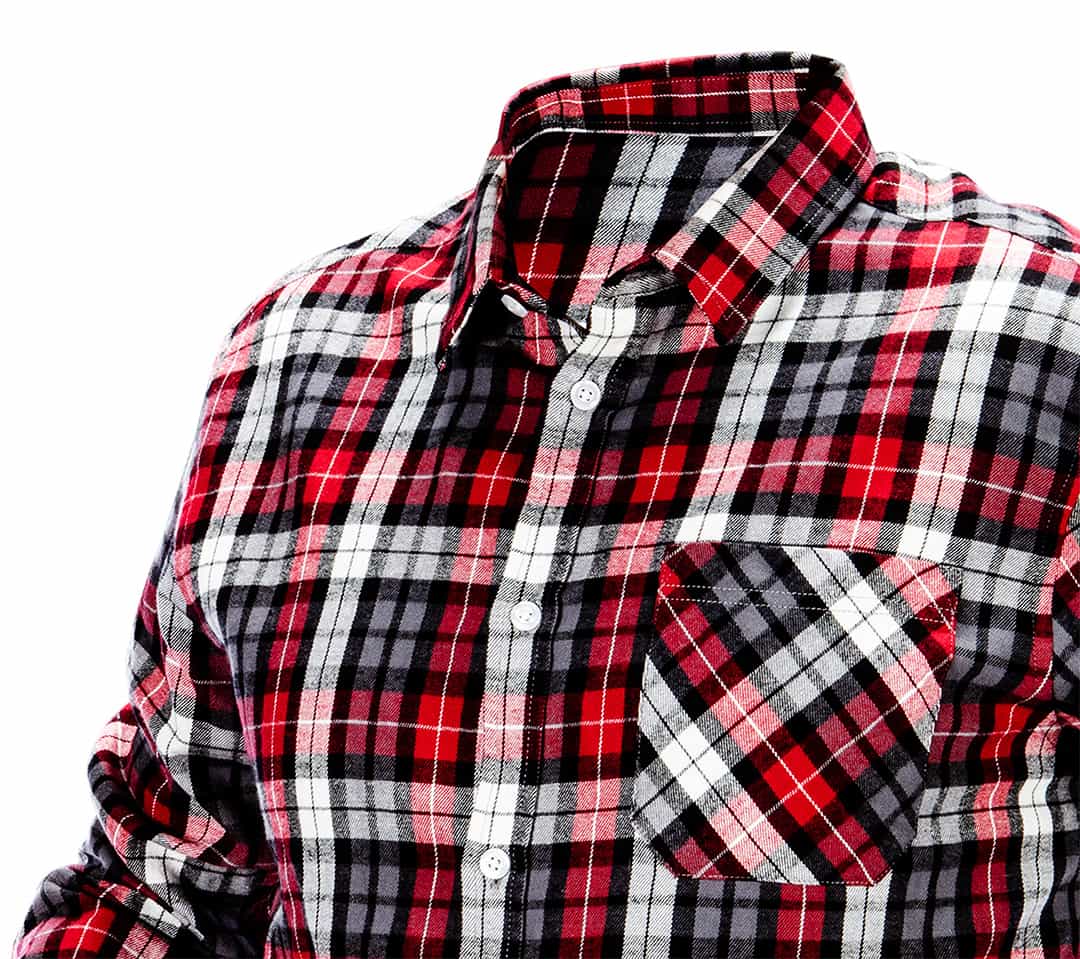 NEO Flannel shirt checkered red-black-white size L 5