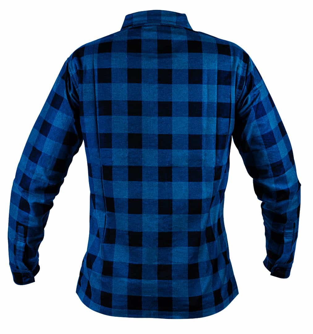 NEO Navy blue flannel shirt size M - perfect for work 10