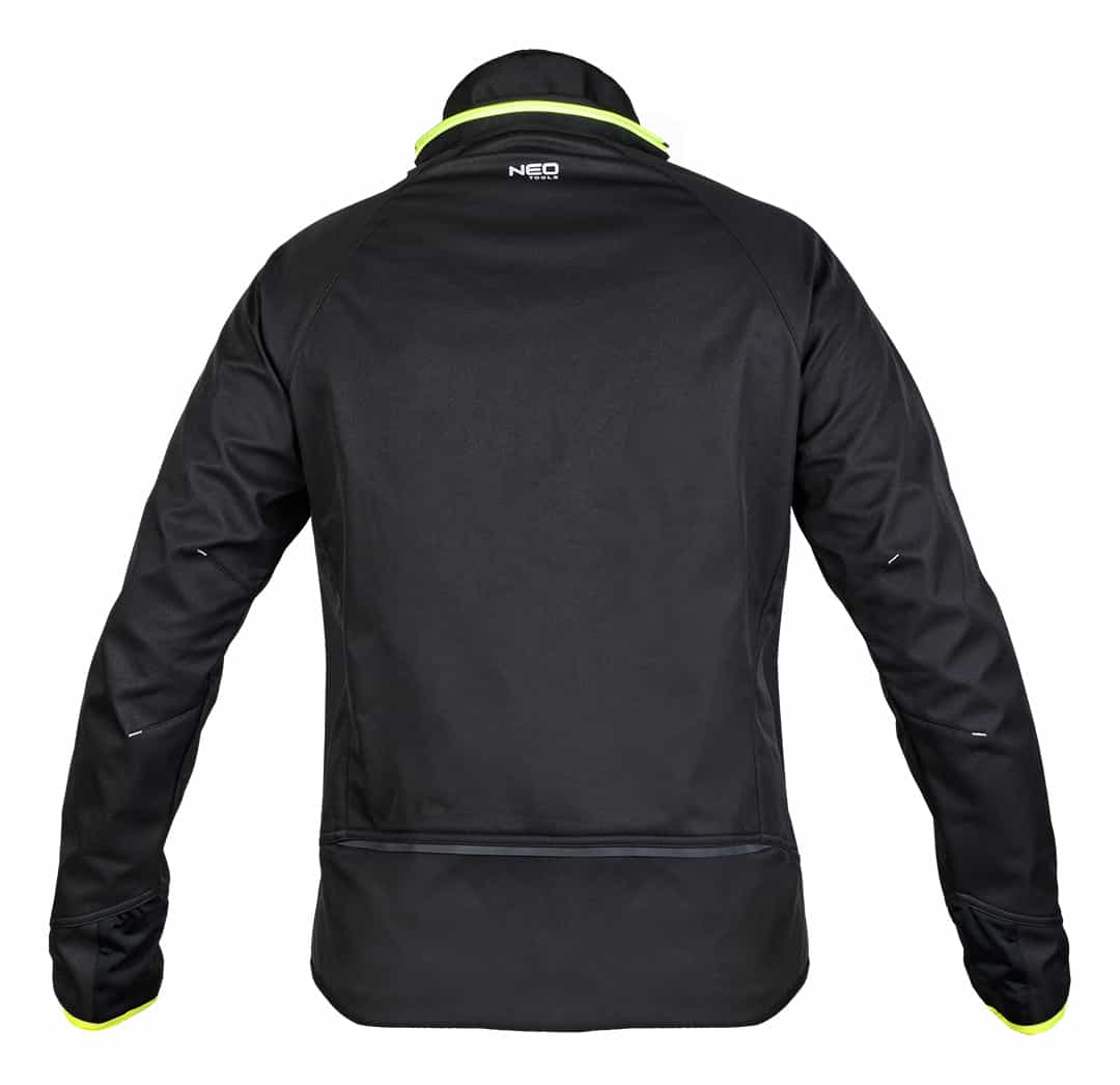 NEO TOOLS Mix&Match Softshell Jacket, black and yellow, size XL - perfect for spring and autumn 5