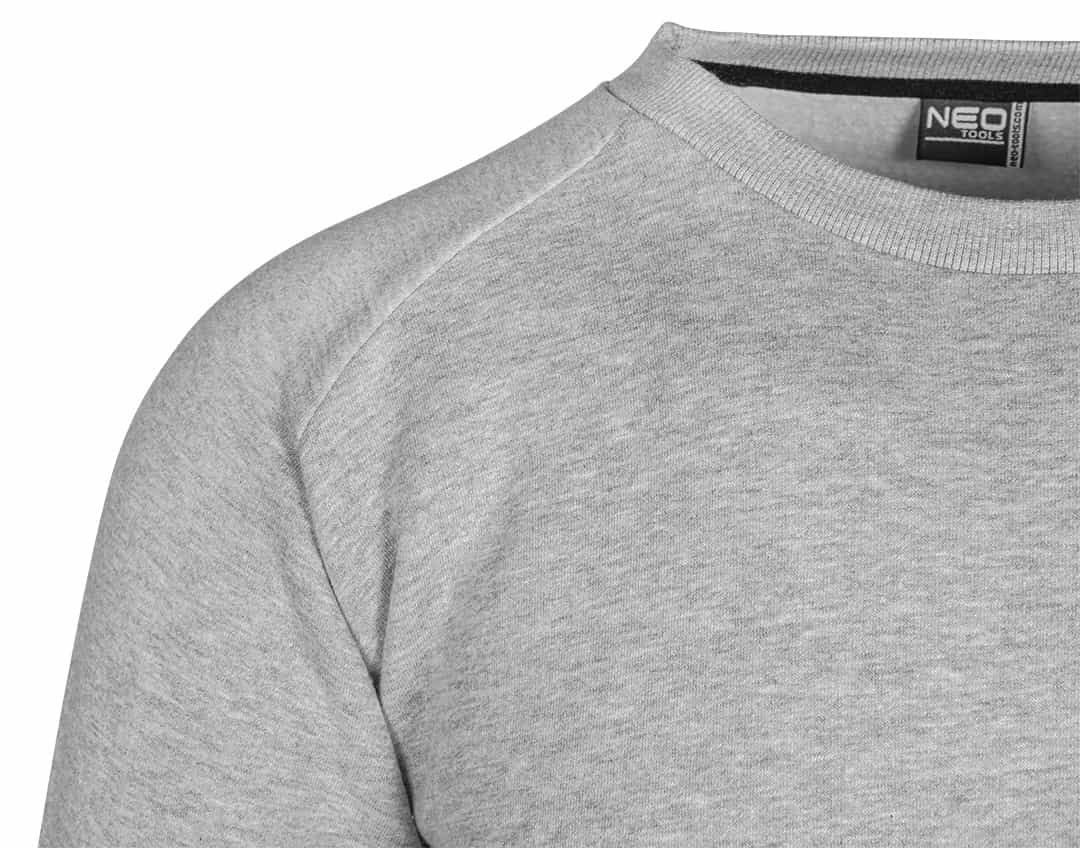 NEO TOOLS Sweatshirt COMFORT, grey melange, size XXL - perfect for work and everyday 9