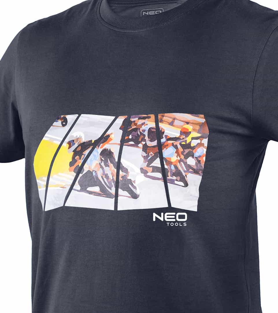 NEO TOOLS T-shirt with motorcycle print, size XL - comfortable and stylish 6