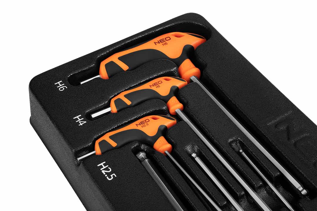 NEO Hex Allen keys 6 pieces with insert - reliable tool in every workshop 7