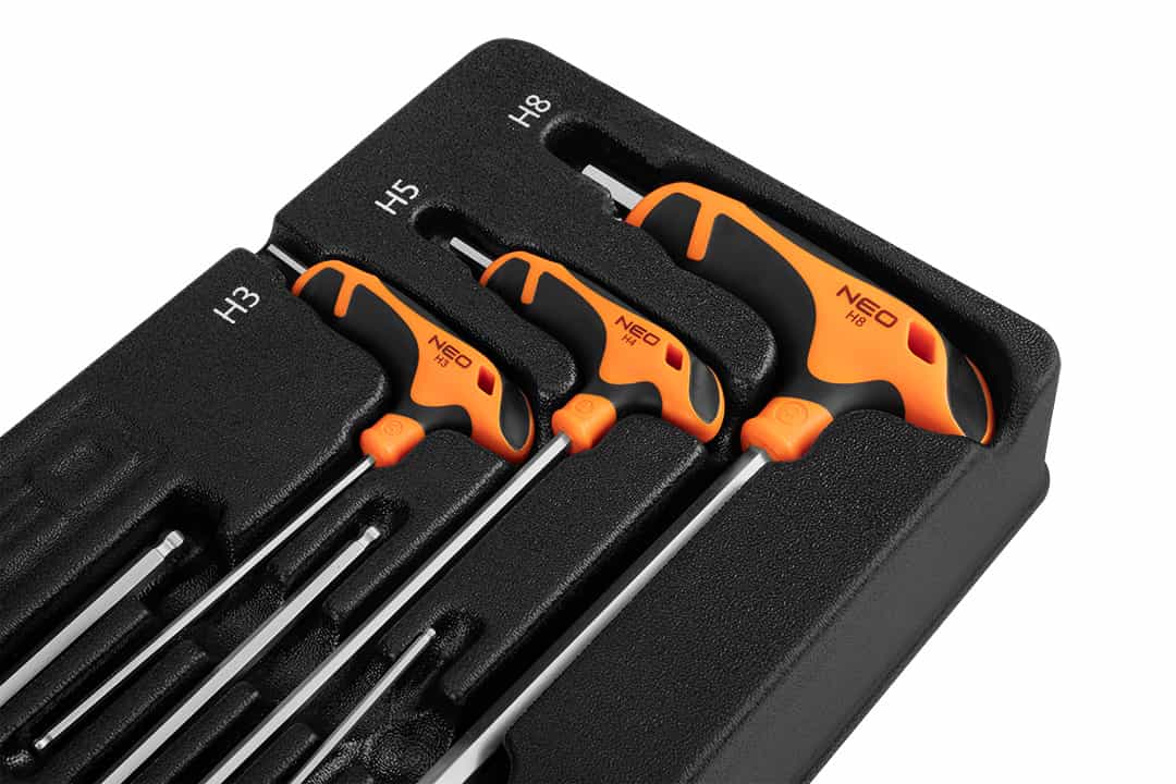NEO Hex Allen keys 6 pieces with insert - reliable tool in every workshop 8