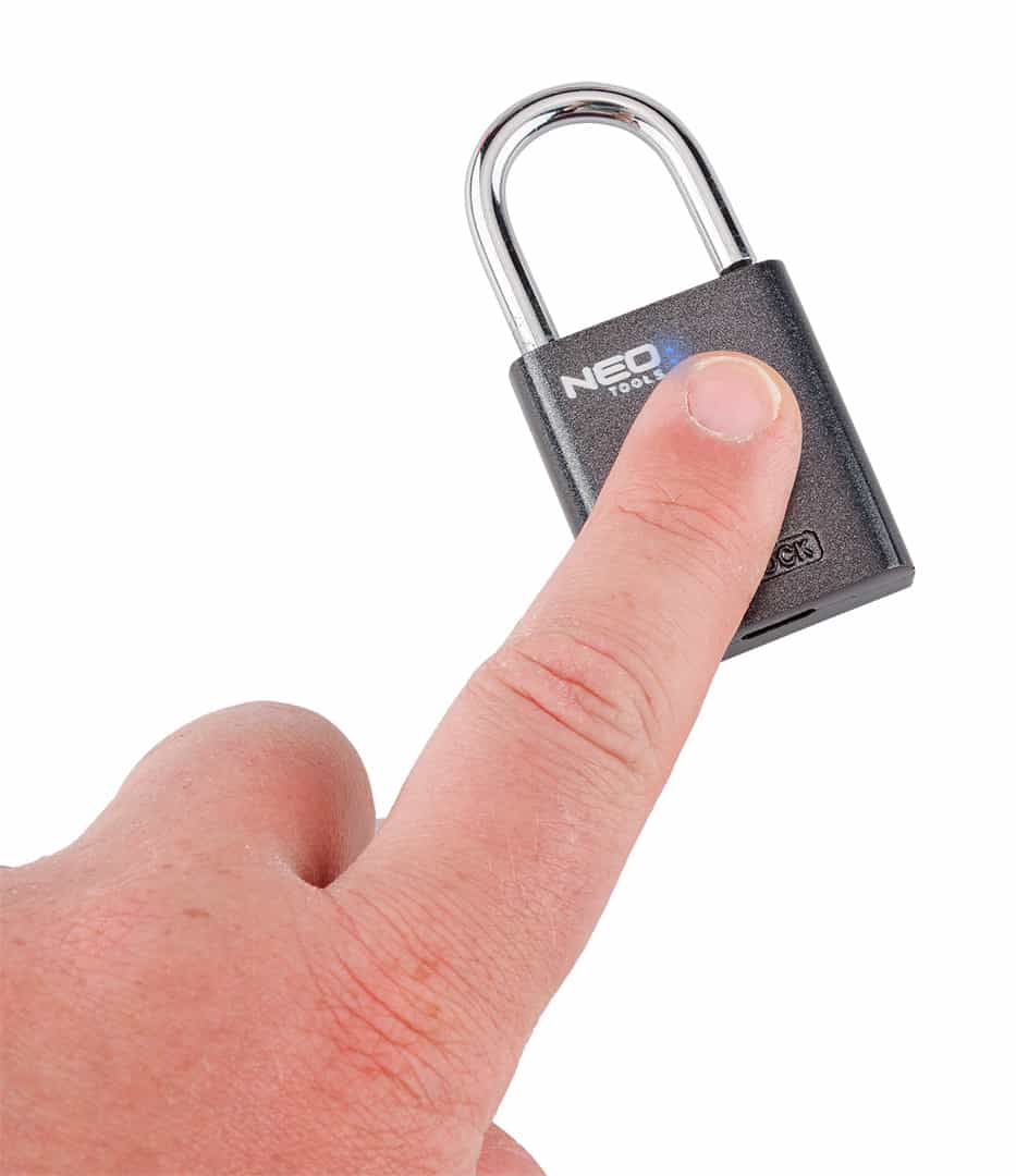 NEO TOOLS Fingerprint Padlock - modern security 5