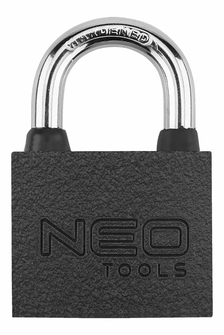 NEO TOOLS Cast iron padlock 50 mm - 3 keys included 4