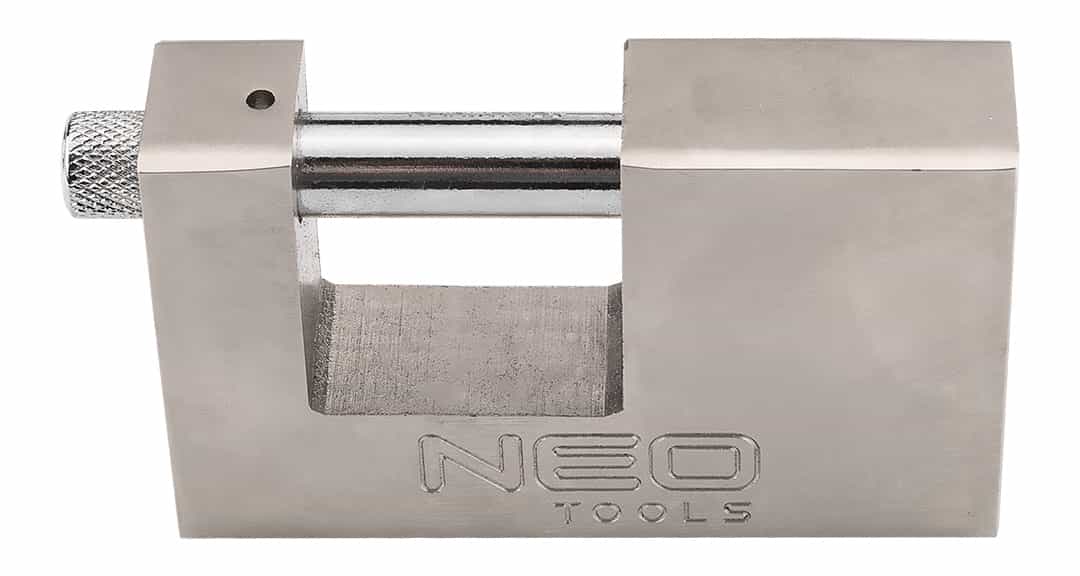 NEO TOOLS Pin tumbler padlock 90 mm - solid security with 3 keys 6