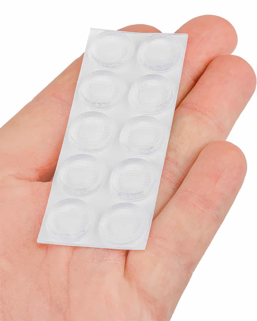 Silicone pads self-adhesive - transparent 14 mm, 10 pieces 5