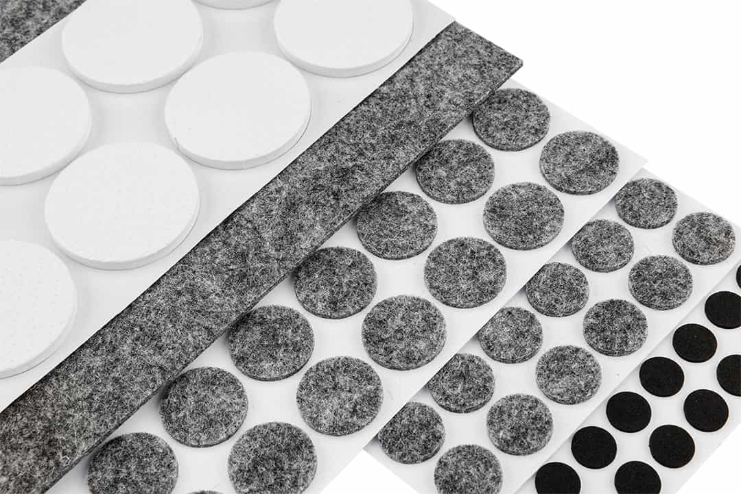 NEO TOOLS Self-adhesive felt and EVA foam pads, mix 125 pieces 8