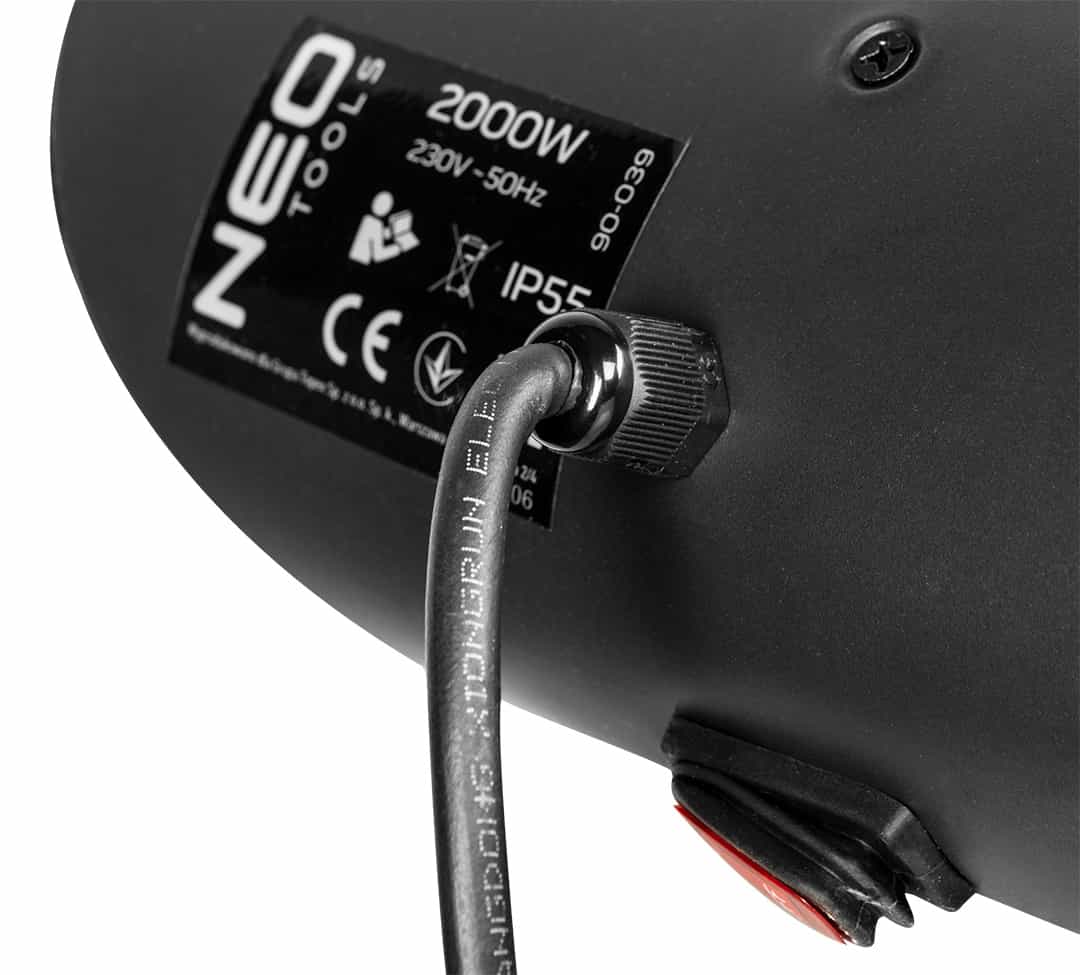 NEO Tools Industrial radiant heater 2000W - outdoor warmth 10