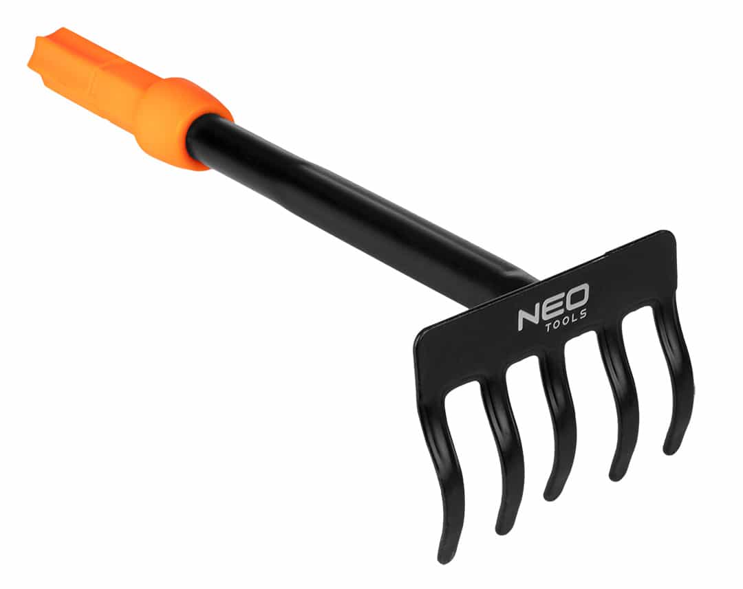 NEO TOOLS Small garden rake 5 teeth NEO Click System - ideal for the garden 7