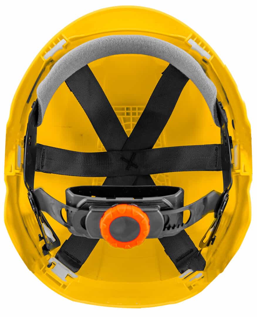 NEO Industrial helmet for working at heights, yellow - safety and comfort 5