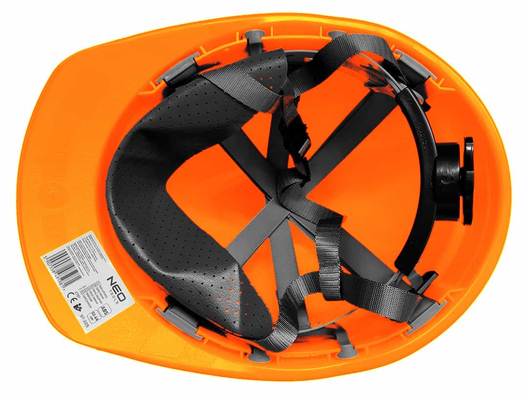 NEO Industrial helmet with chin strap, orange - safety on the construction site 10