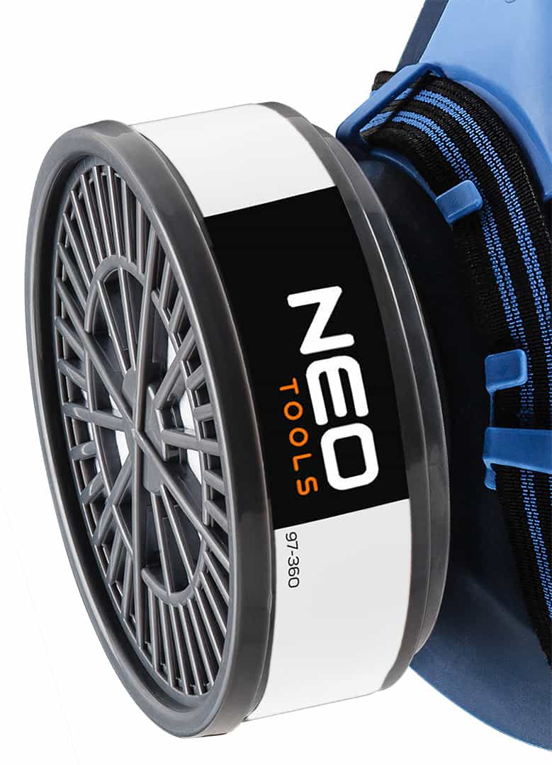 NEO TOOLS Silicone Half Mask + 2x P3 Filter - respiratory protection 3