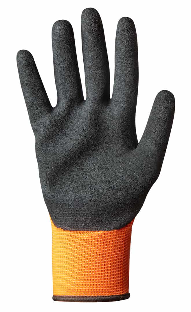 NEO Polyester work gloves with nitrile sandy coating size 9 5