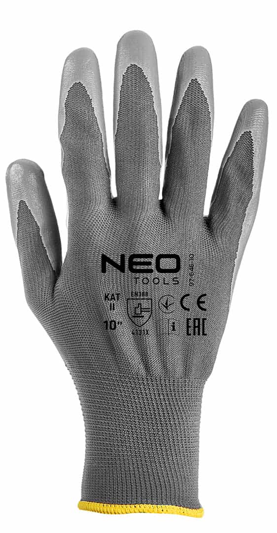 NEO TOOLS Work gloves polyester PU size 10 - protection and comfort 5