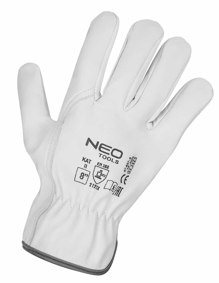 NEO Goatskin Leather Work Gloves - Size 8 inch for professionals 4