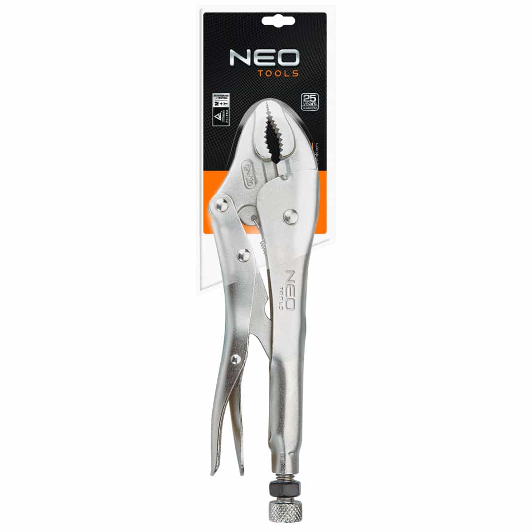 NEO Universal locking pliers 250 mm - round jaws for precision 8