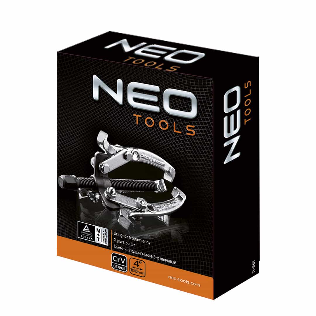 NEO TOOLS Three-arm puller 4" - reliable tool for the workshop 10