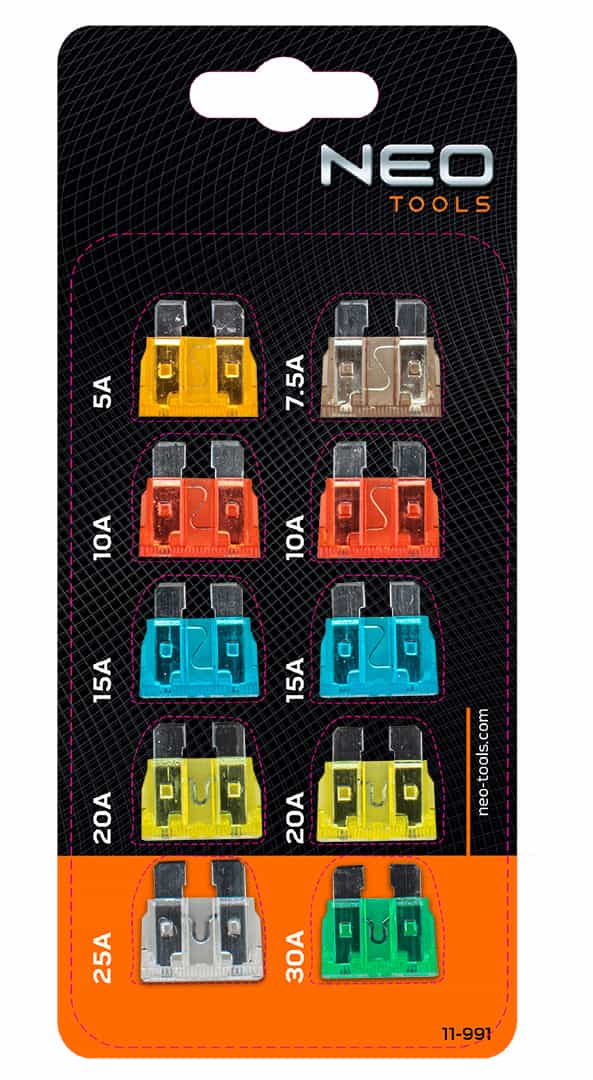 NEO Car fuse set - 10 pieces for every driver 10