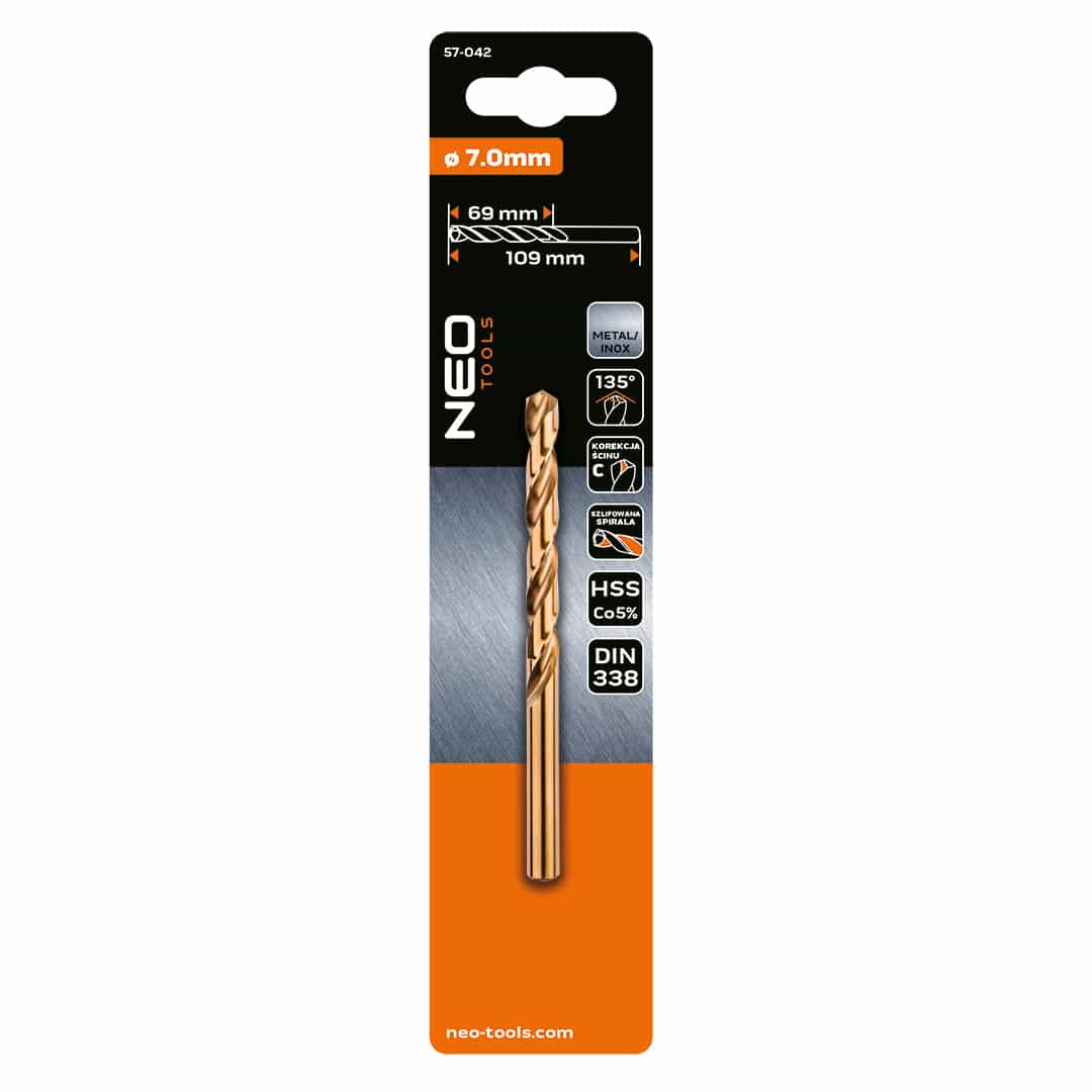 NEO TOOLS HSS-Co metal drill bit 7.0 mm - precise and durable 5