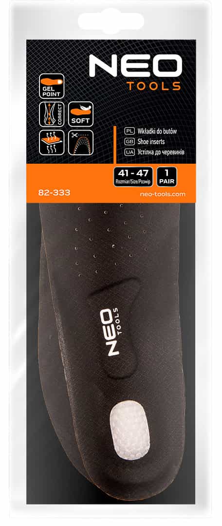 NEO TOOLS Gel Sport Shoe Insoles - Comfort for Your Feet! 5