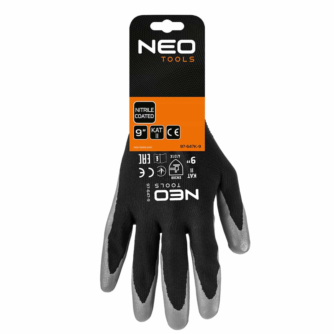 NEO TOOLS Work gloves polyester nitrile coated size 9 9