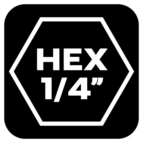 Impact driver bits SL6.5 x 25 mm - 2 pieces set 8