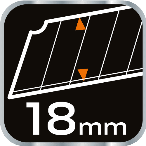 NEO Snap-off blade knife 18 mm - quick cut and blade lock 6