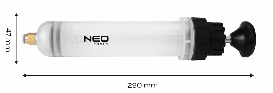 NEO Syringe for operating fluids 200 ml with extensions - precise workshop tool 6