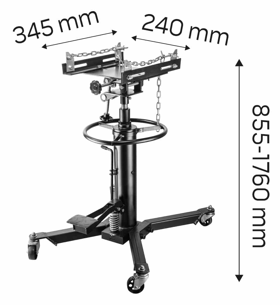 Transmission jack with mounting head - Perfect for the workshop 4