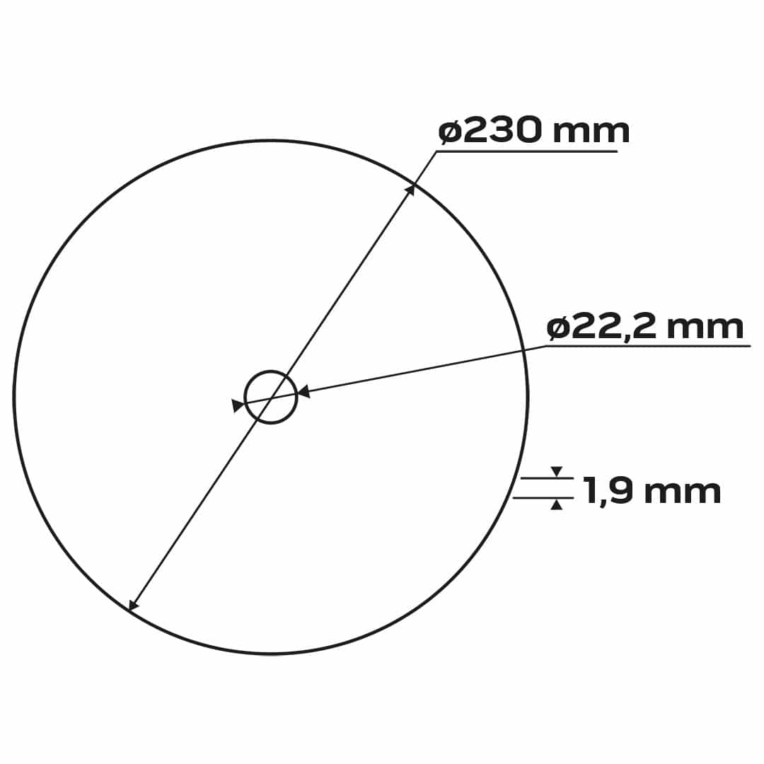 Metal cutting discs 230 mm - set of 5 6