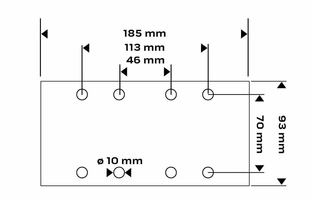 NEO TOOLS Sanding paper with velcro 93 x 185 mm, P100, 5 pieces - ideal for sanding 5